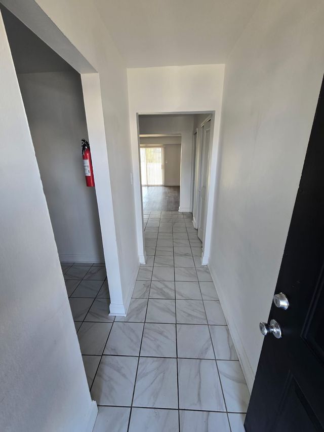 Bright hallway at Chateau Apartments